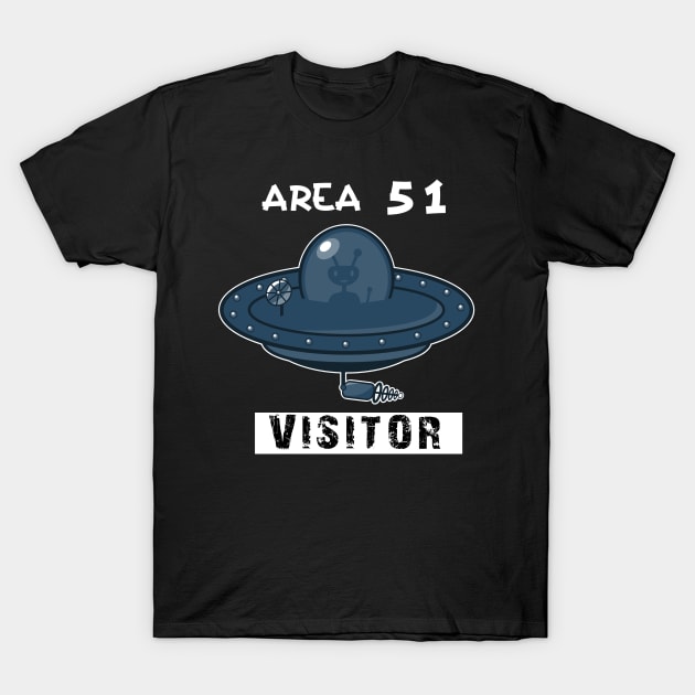 area 51 shirt visitor T-Shirt by key_ro